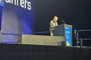 Clive is on stage at Brighton SEO delivering his talk