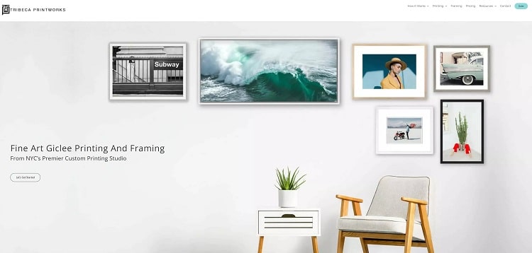 Screenshot of tribecaprintworks.com