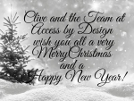 Clive and theTeam at Access by Design wish you all a very Merry Christmas and a Happy New Year!