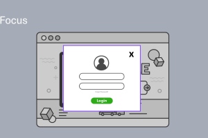 A login popup appears on a website, highlighting the focus on the login form.