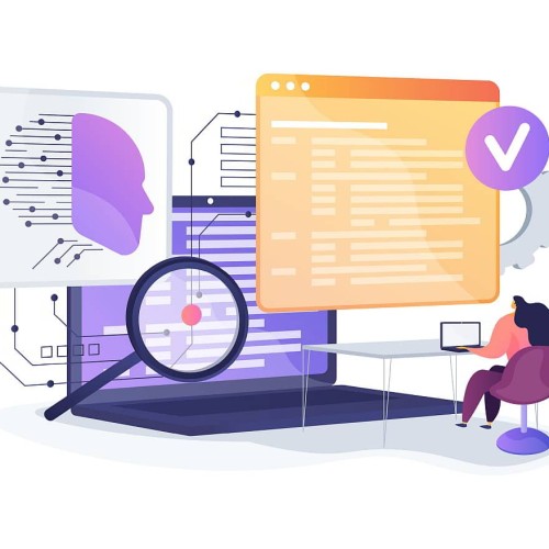 AI-Powered Code Review Platforms abstract concept 