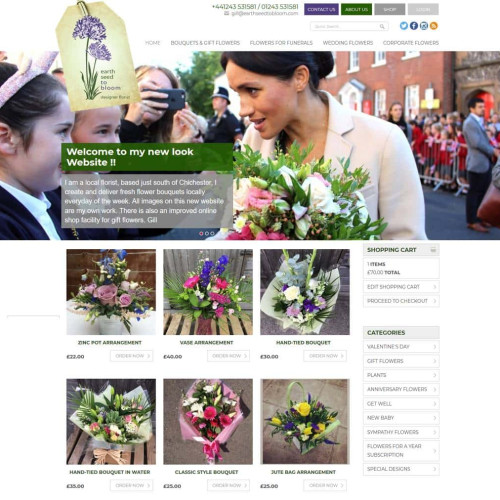 Screenshot of Earth Seed to Bloom website