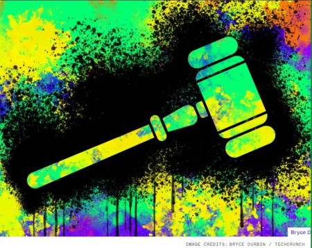  A judge's gavel over a coloured background.  Image credits: Bryce Durbin / Techcrunch