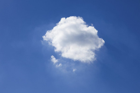 Blue sky background with white clouds