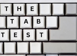 A computer keyboard that has some keys spelling out the words TheTabTest