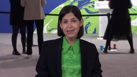 Karine Elharrar, an Israeli Government Minister and a wheelchair user