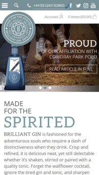 A Brilliant New Website for the Brilliant Gin Company!