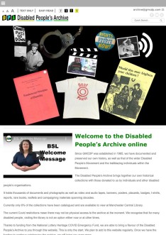 Disabled People’s Archive - truly at the cutting edge of accessibility